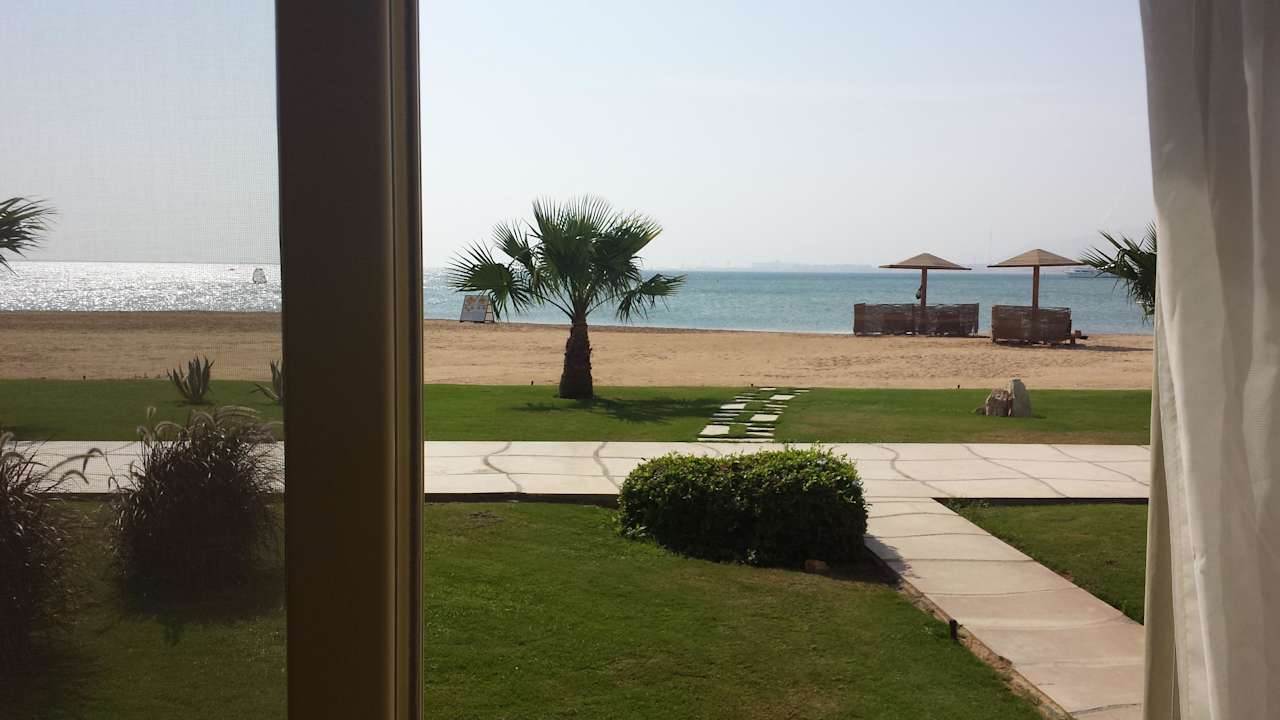 Ausblick Beachfrontzimmer Shams Prestige Abu Soma-Adults Only