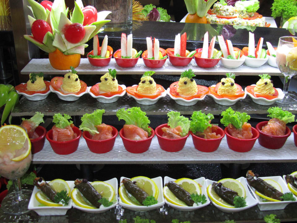 Vorspeisen am Fischabend Adalya Ocean Deluxe