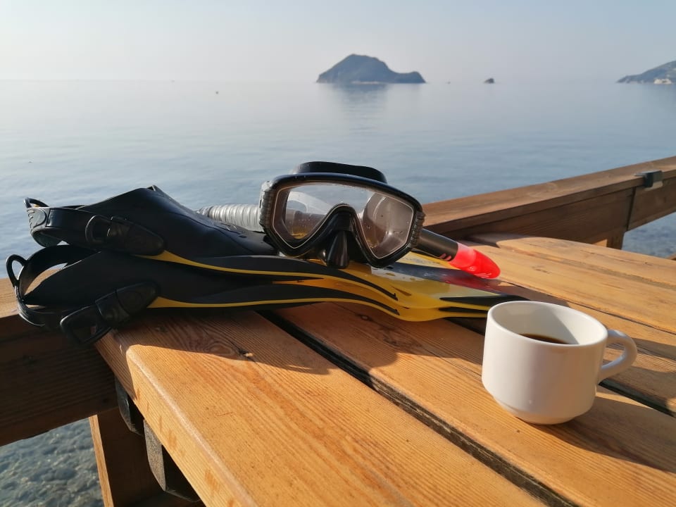 Ausblick Porto Koukla Beach