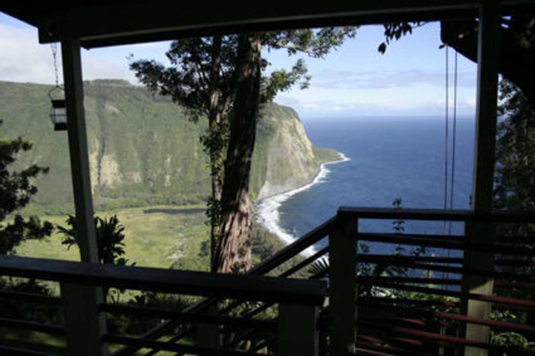 Die private Terrasse Bed & Breakfast Waipio Rim