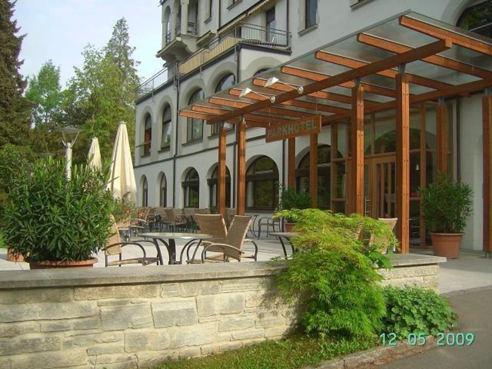 Eingang zum Hotel Parkhotel Jordanbad