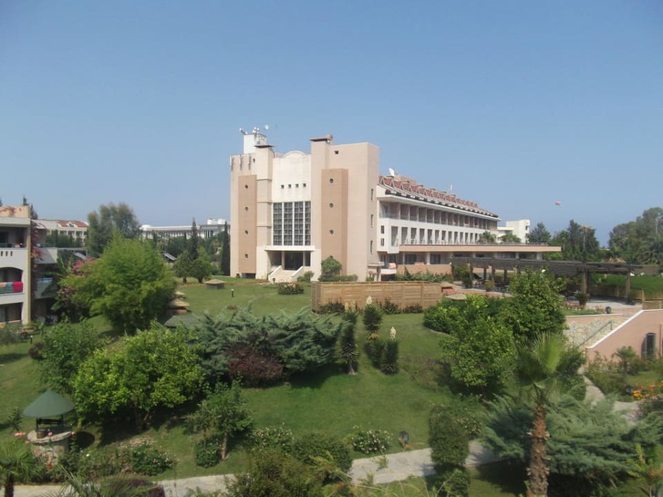 Haupthaus vom Balkon aus Greenwood Kemer Resort