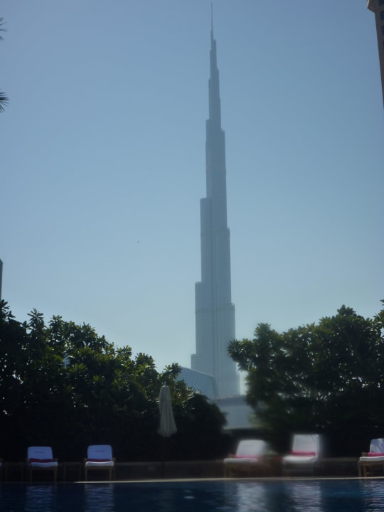 Blick auf den Burj Khalifa Shangri-La Hotel Dubai