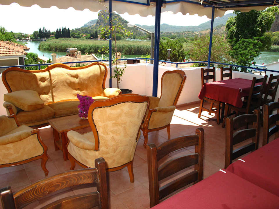 View from terrace Apart Hotel Dalyan Celik