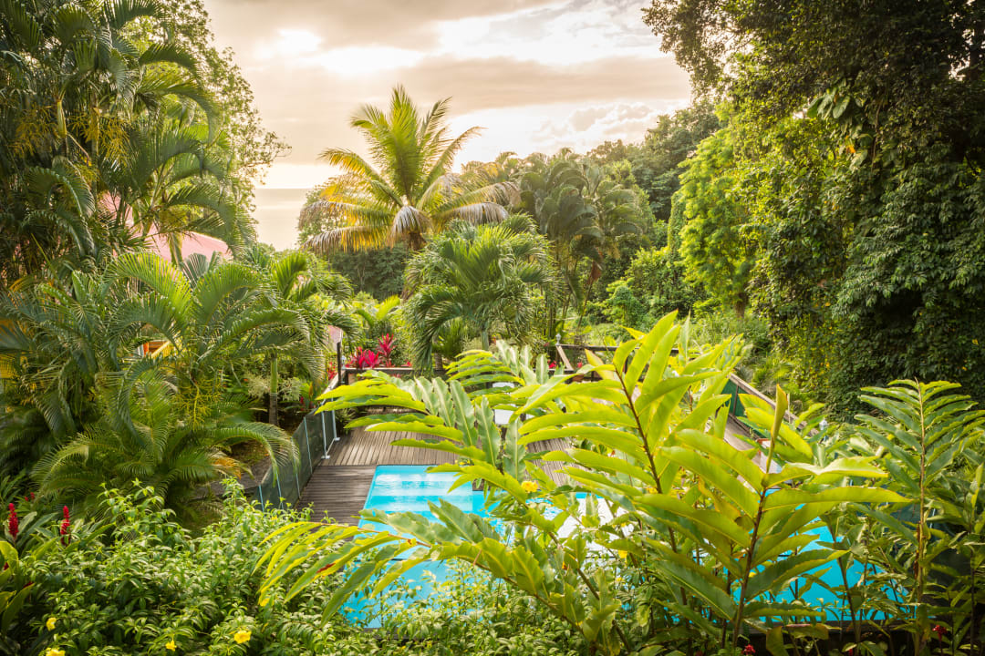 Außenansicht Ferienhausanlage Les Jardins de lèsperance