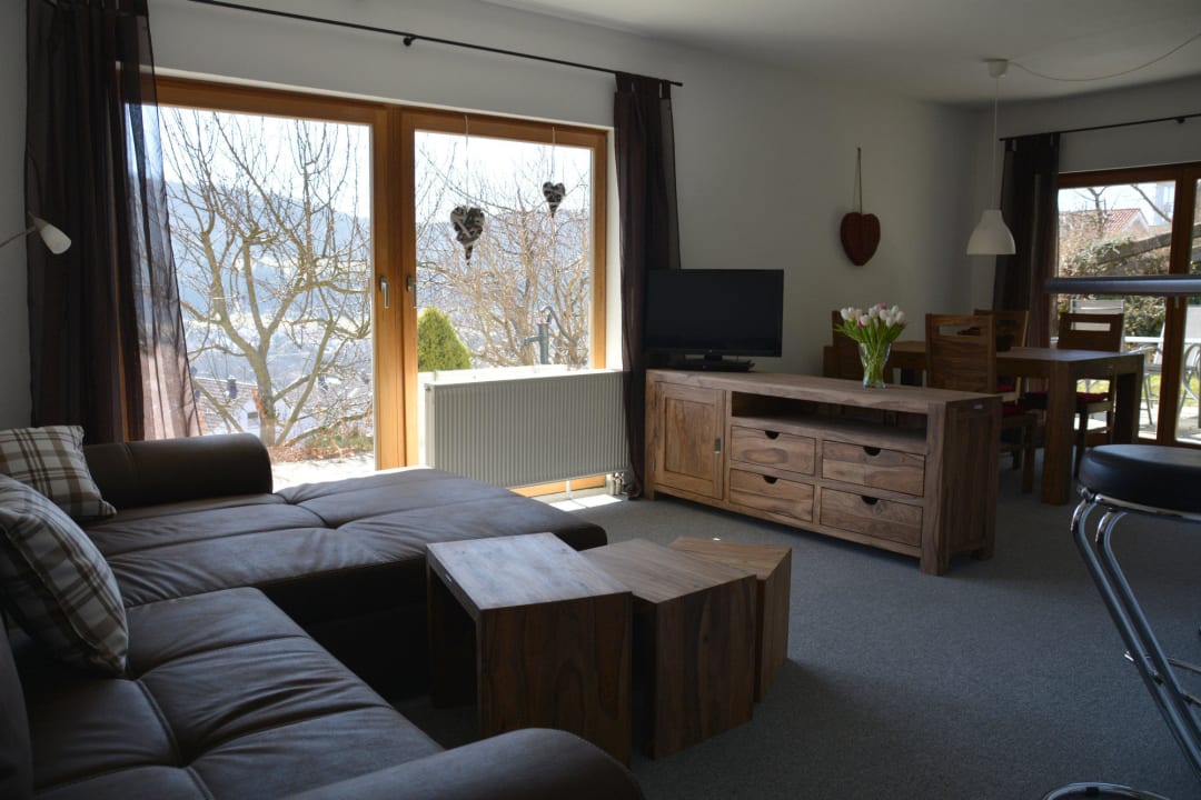 Wohnzimmer Ferienwohnung Sonnenhang