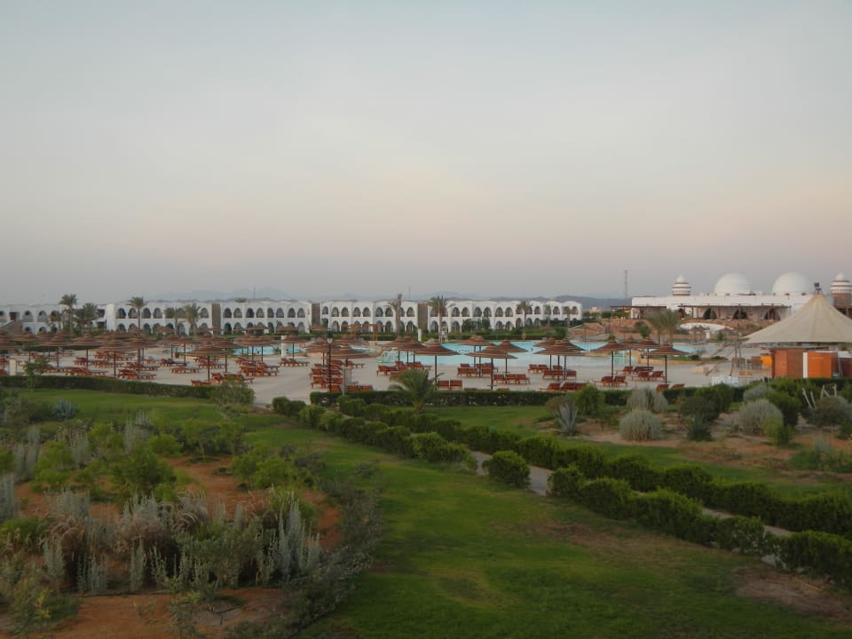 Pool mit neuen Schirmen Hotel Gorgonia Beach Resort