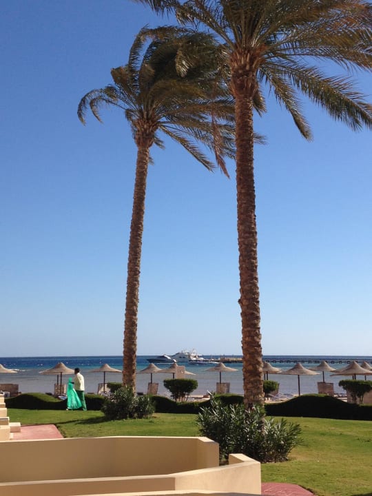 Blick von unserer Terrasse Cleopatra Luxury Resort Makadi Bay