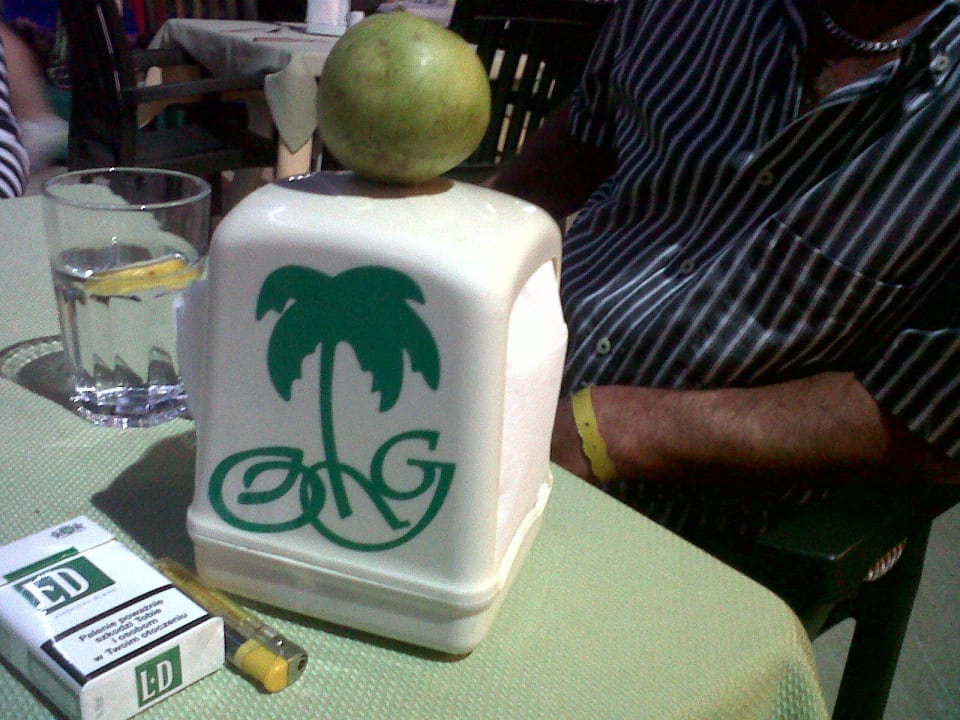 Im Biergarten Hotel Gardenia Beach