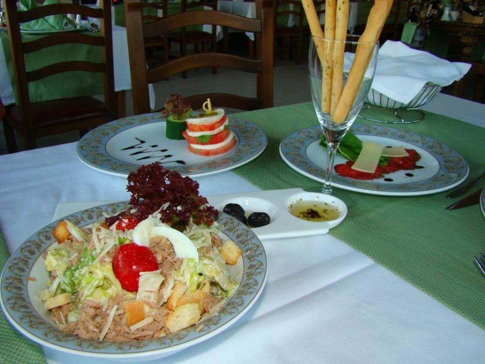 Vorspeisen beim Italiener Hotel Delphin Diva