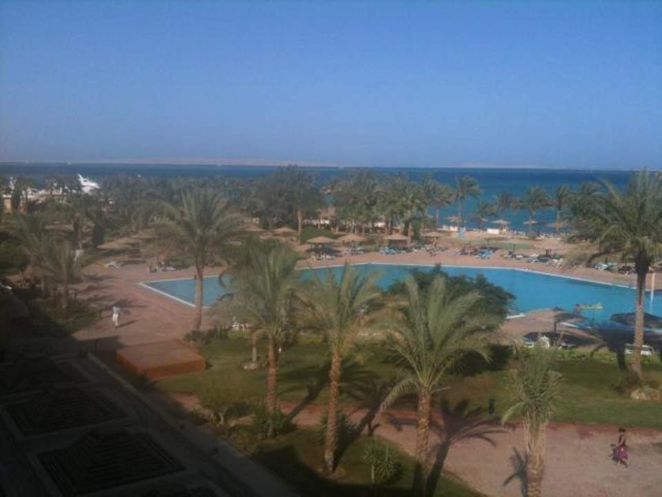 Ausblick vom Balkon Continental Hotel Hurghada