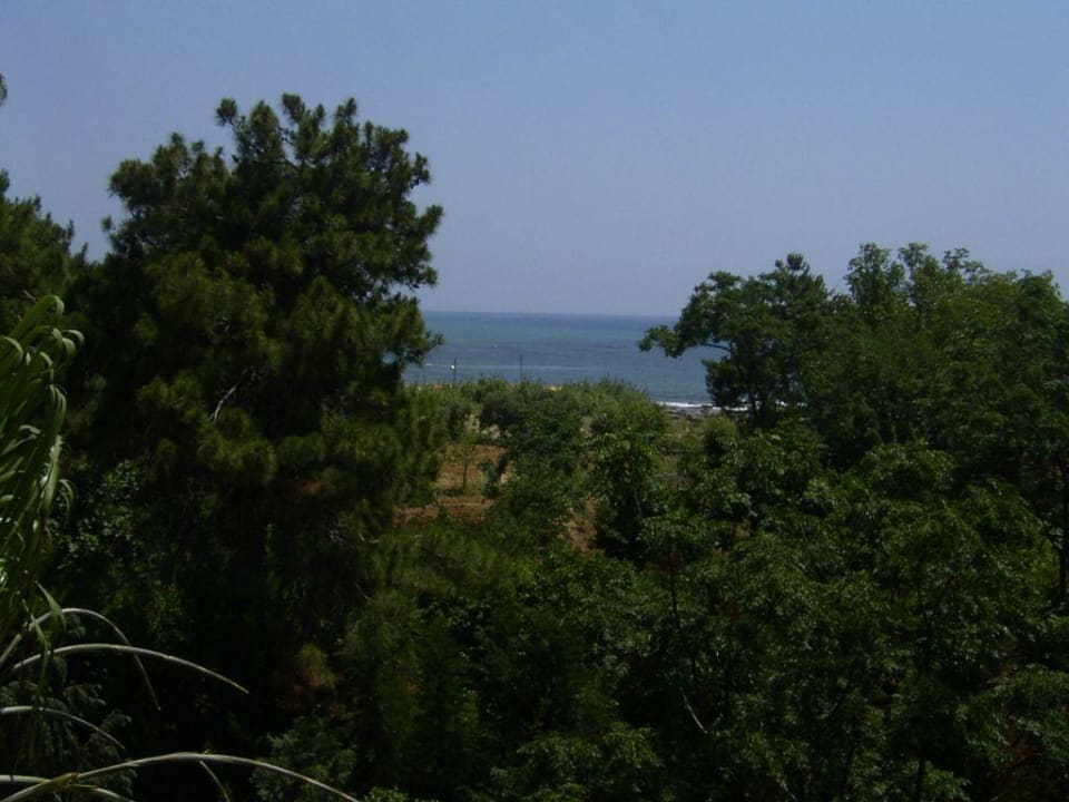 Das war der Blick von unsrem Balkon aus Incekum Su Hotel