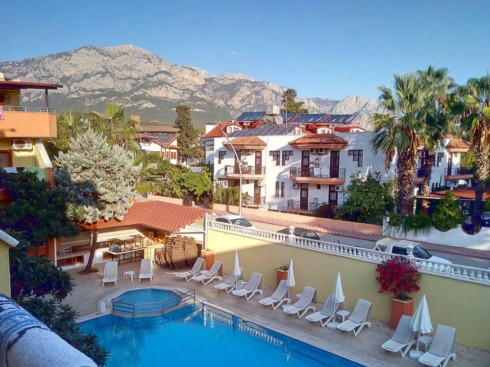 Hotel, Blick vom Balkon Hotel Wassermann