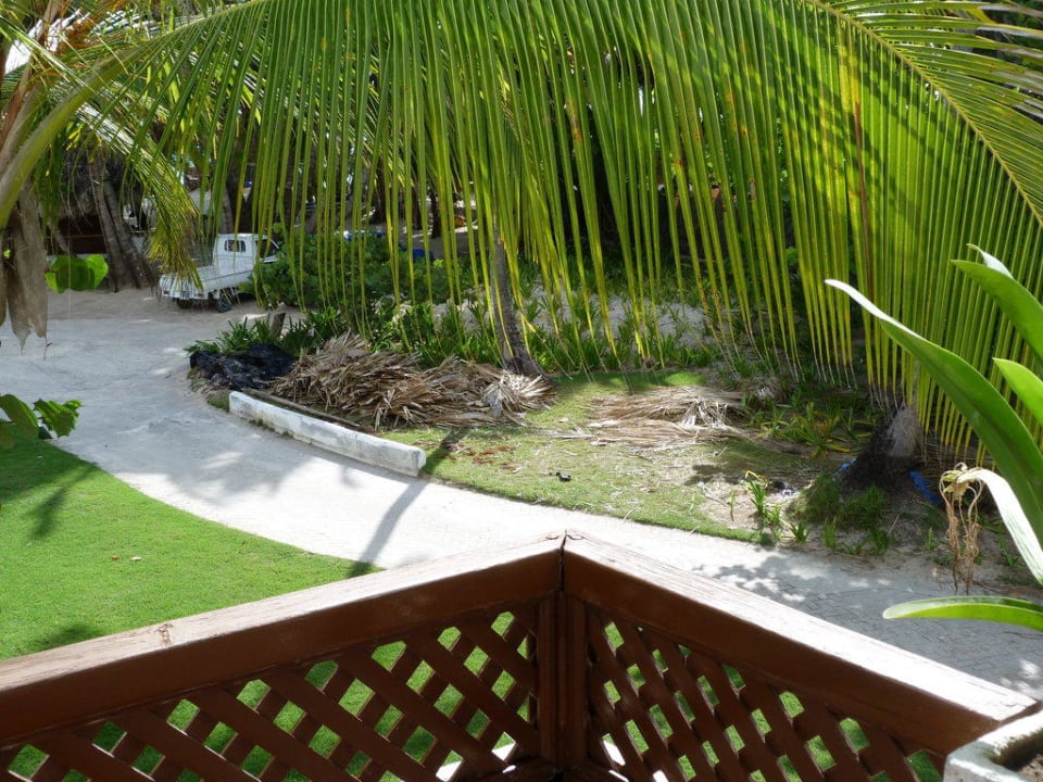 Abfallplatz vor dem Balkon Occidental Punta Cana