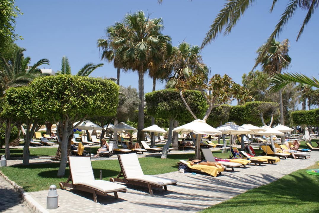 Ogród wokół basenu Elias Beach Hotel