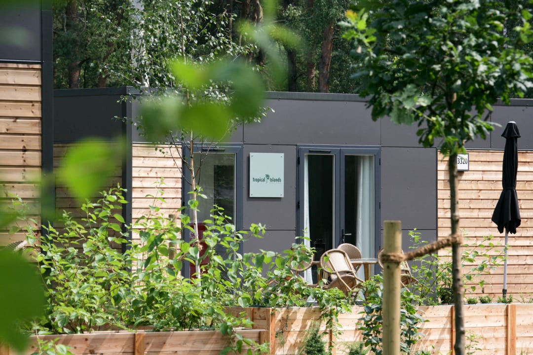 Außenansicht eines Mobile Homes Tropical Islands Resort - Mobile Homes