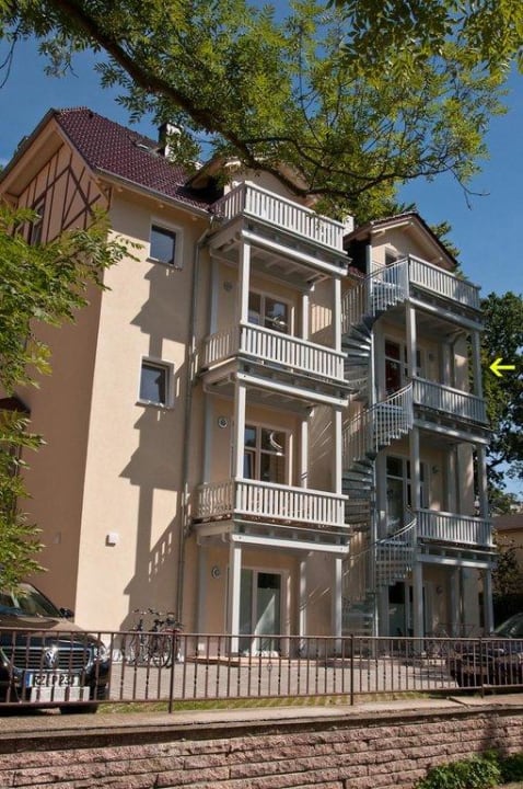 Villa Seestern, Rückansicht Ferienwohnung Villa Seestern Appartement 3