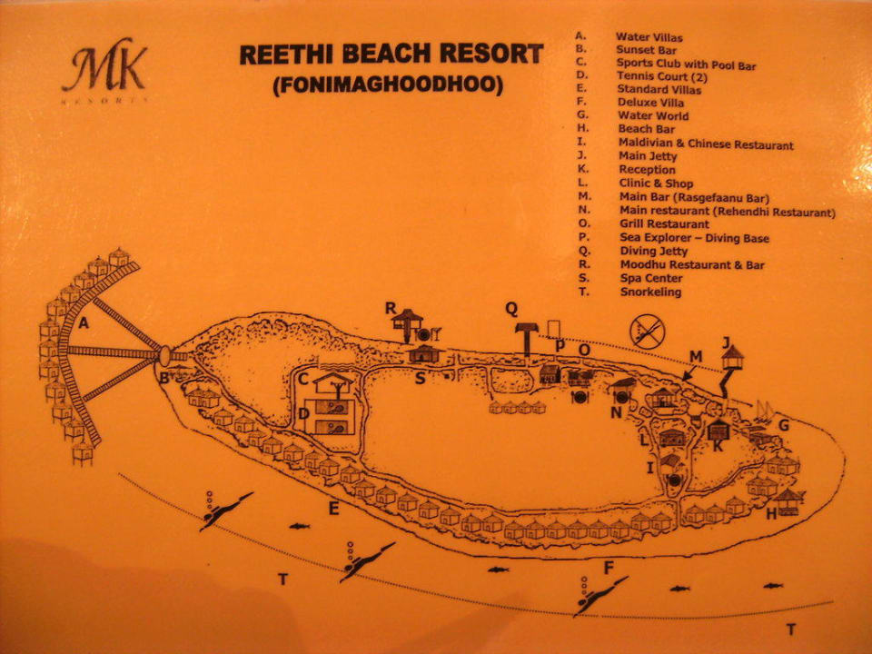 Inselkarte NH Collection Maldives Reethi Resort