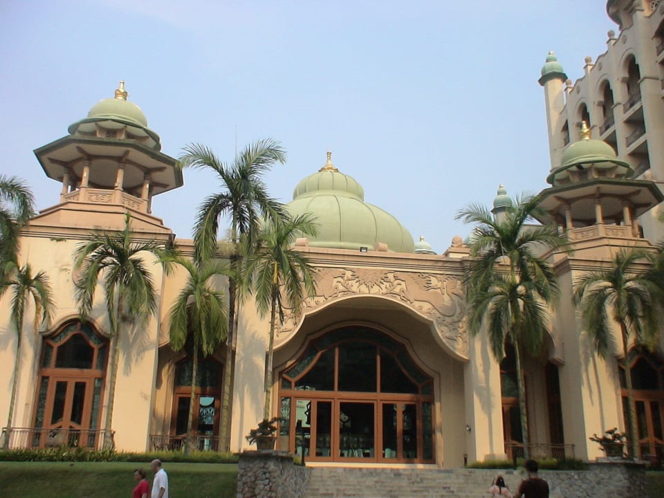 View of the Bar from backyard Hotel Palace of the Golden Horses