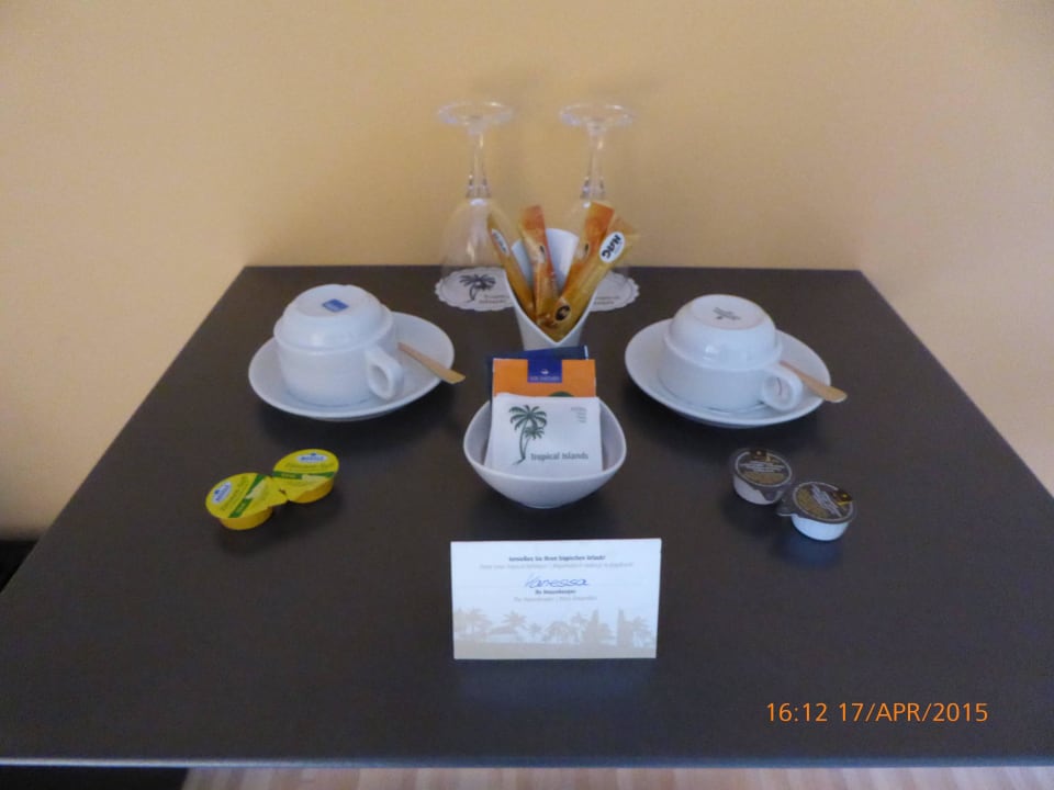 Alles sehr ordentlich präsentiert Tropical Islands Resort