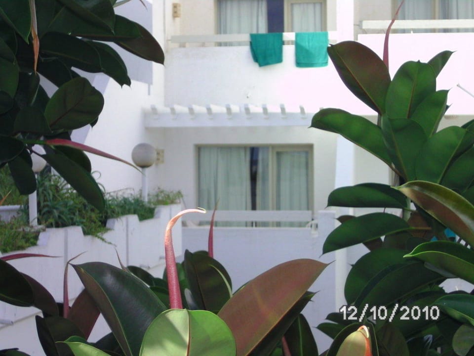 Blick von draußen auf unser Zimmer The Orangers Beach Resort and Bungalows