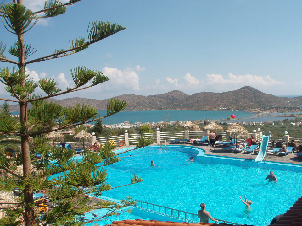 Blick vom Pool Elounda Residence Hotel & Waterpark