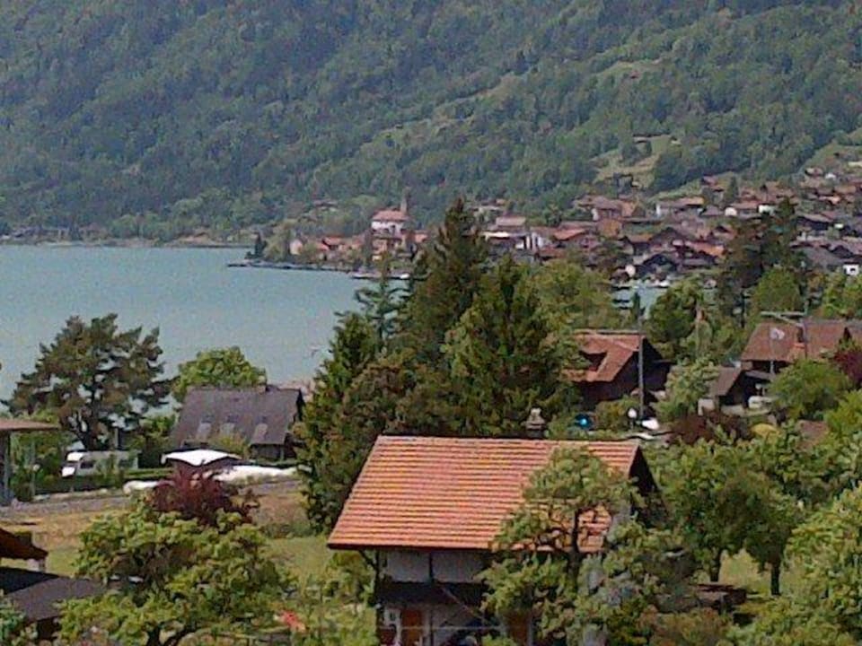 Sicht zum See Hotel Brienz