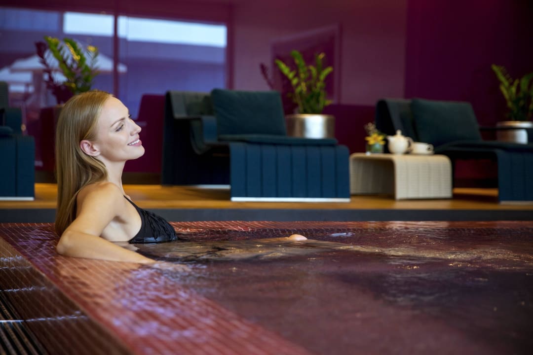 Relaxing in the Jacuzzi  Downtown Rotana