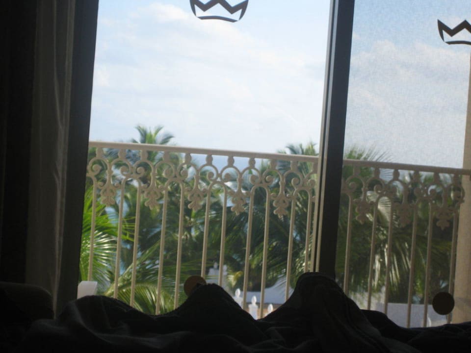 Ausblick vom Zimmer beim Aufwachen Hotel Riu Palace Punta Cana