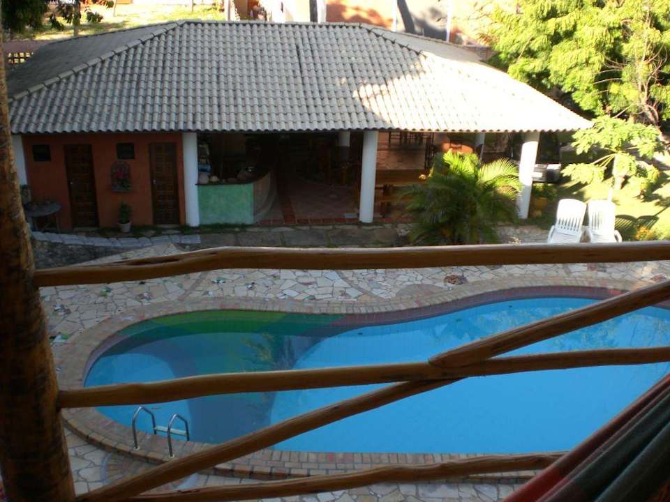 Der Pool am frühen morgen Hotel Pousada Tropical Wind