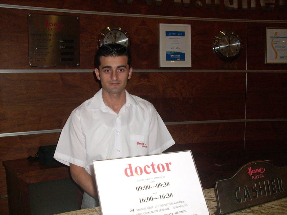 Serkan von der Rezeption Seher Kumköy Star Resort & Spa