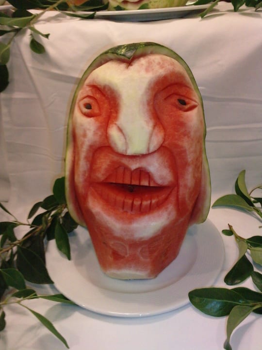 Melonenschnitzkunst Hotel Liberty