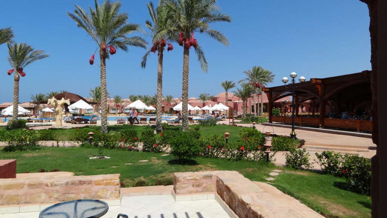 Blick von Terrasse Swisstouch Oriental Resort Marsa Alam