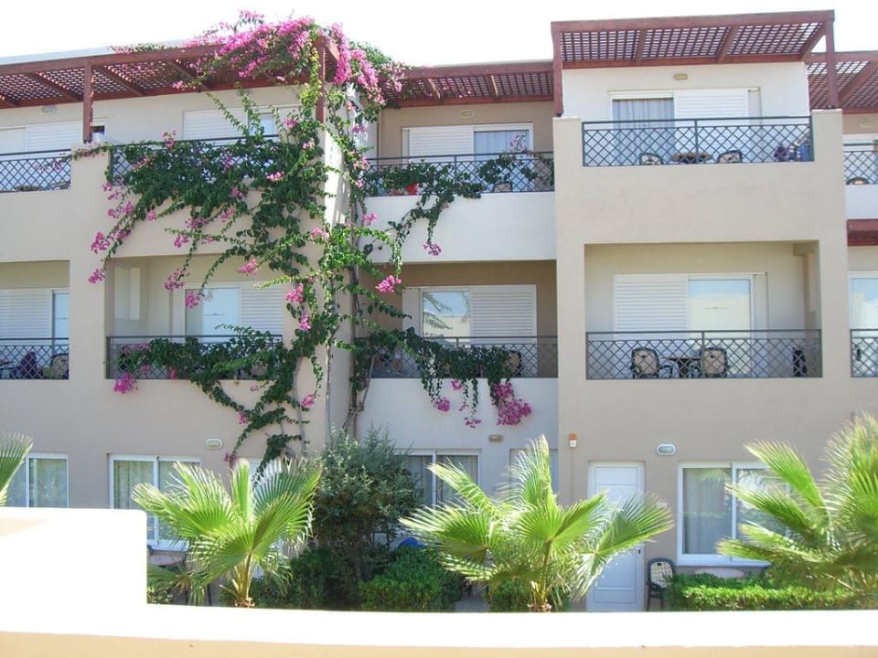 Ausblick vor unserer Appartmenttür Grand Hotel Holiday Resort