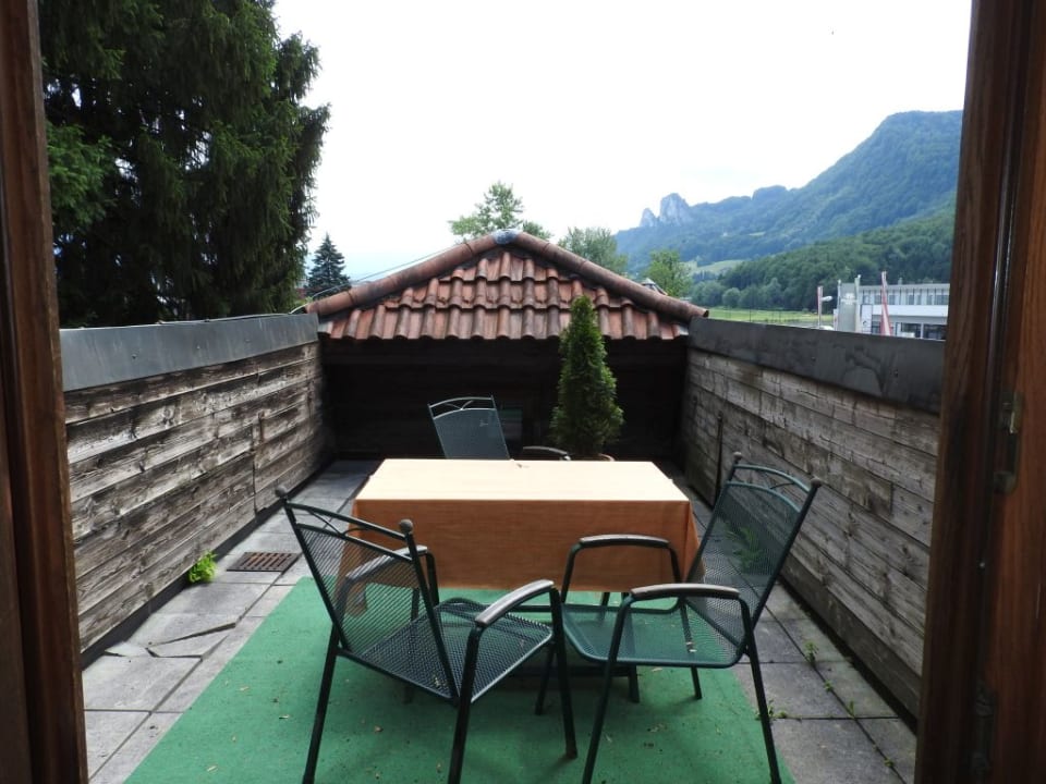 Terrasse (gehört zum Apartement) Gasthof Hohlwegwirt