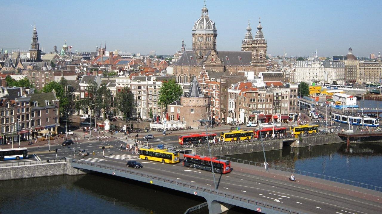 View from Executive balcony room #925 DoubleTree by Hilton Amsterdam Centraal Station