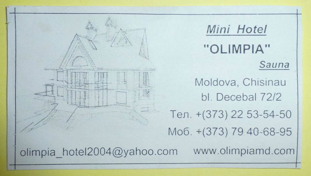 Visitenkarte Hotel Olimpia