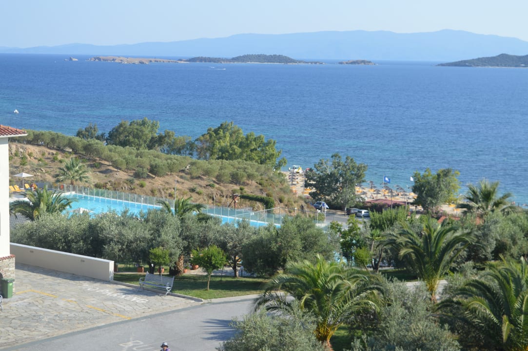 Ausblick Akrathos Beach Hotel