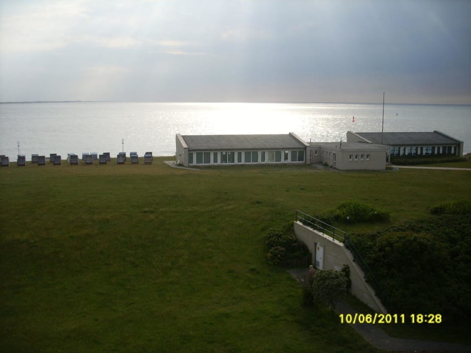 Deich, Klinik und Nordsee Hotel Am Damenpfad mit Haus Seeblick