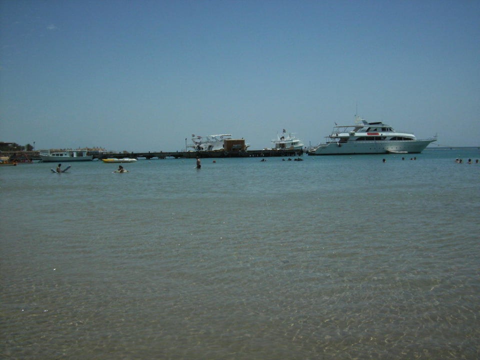 Hotel-Strand Richtung Tauchbasis Giftun Azur Resort