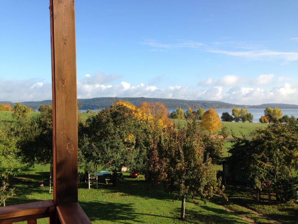 Blick vom Balkon Pension Seerose
