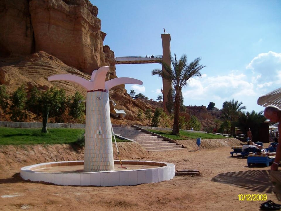 Dusche am Hotelstrand Albatros Sharm Resort
