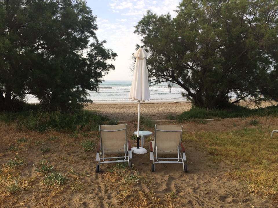 Unsere Liegestühle mit Blick zum Meer Domes Aulūs Zante, Autograph Collection