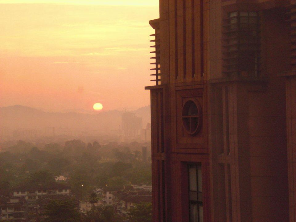 Sonnenuntergang Hotel Melia Kuala Lumpur