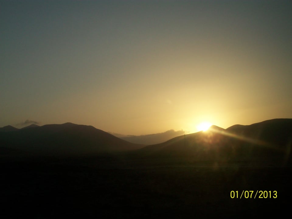 Auf dem Weg zum Hotel, Sonnenuntergang SBH Club Paraiso Playa