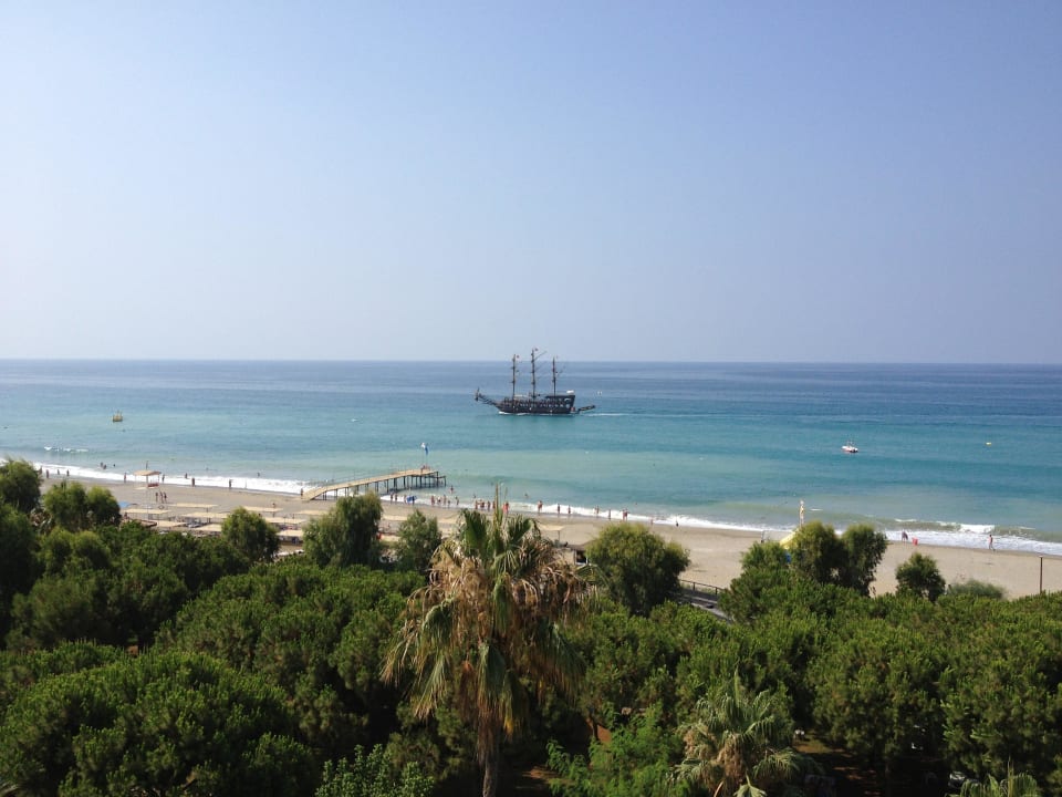 Vom Zimmer aus dem 5 Stock Club Turtas Beach Hotel