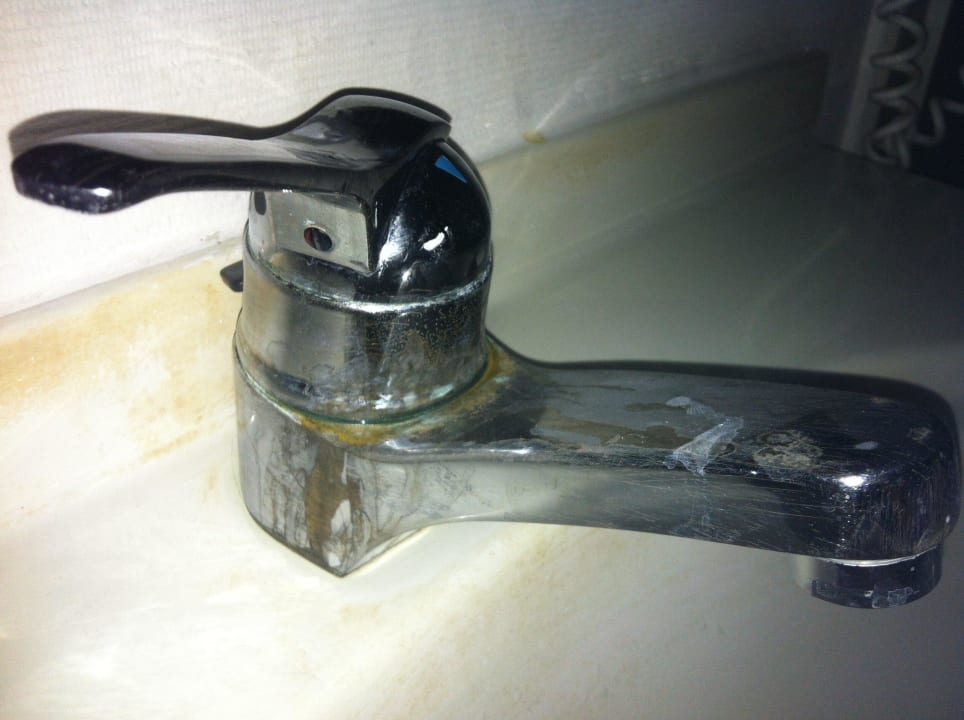 Verschmutzter Wasserhahn Meeressterne Hotel Residenz Heringsdorf