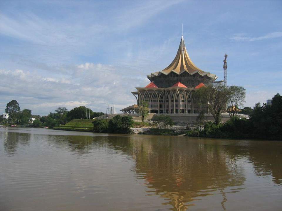 Ausblick aus Zimmer Hilton Kuching