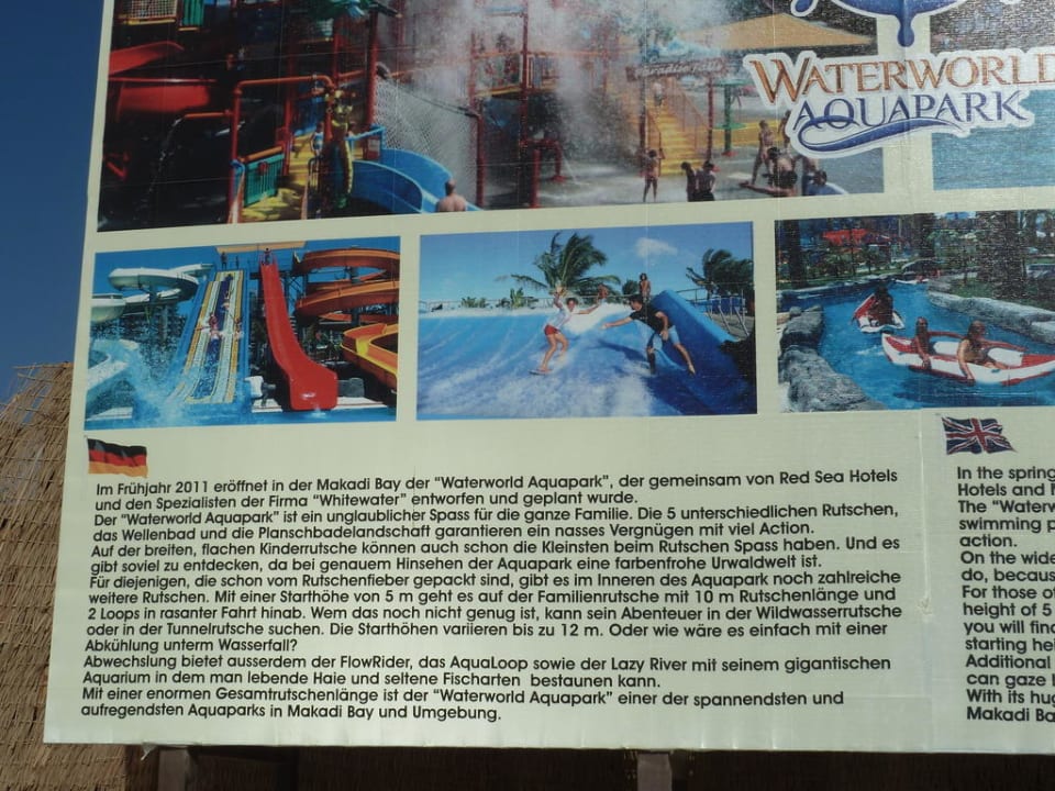 Hinweistafel Grand Waterworld Makadi & Family Star Makadi