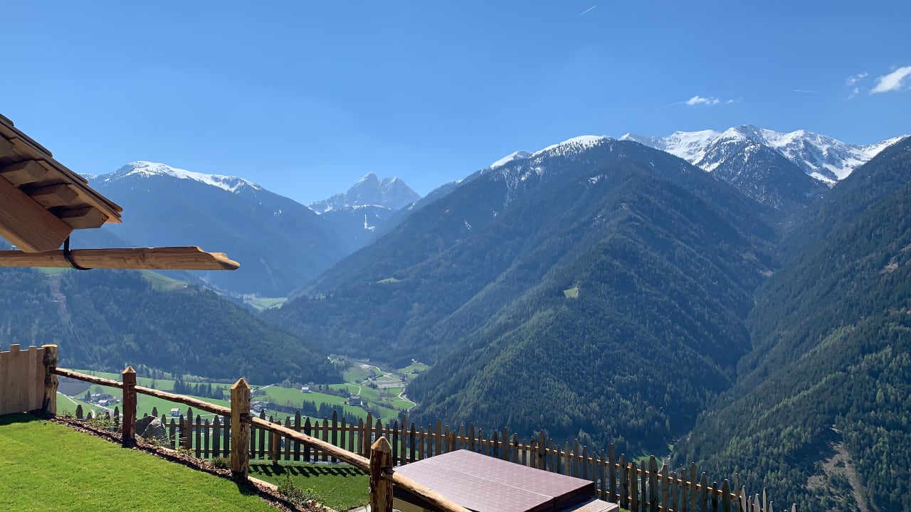 Ausblick Ferienbauernhof Löchlerhof Lüsen Dolomites